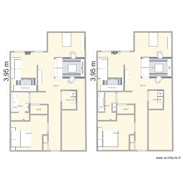 nouvel appart. Plan de 12 pièces et 146 m2