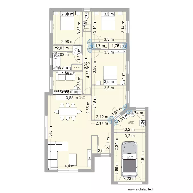 Maison Marine. Plan de 