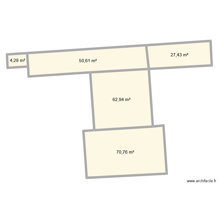 76682 SSLV MAIRIE. Plan de 5 pièces et 216 m2