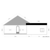 Plan facade Est garage 30m²