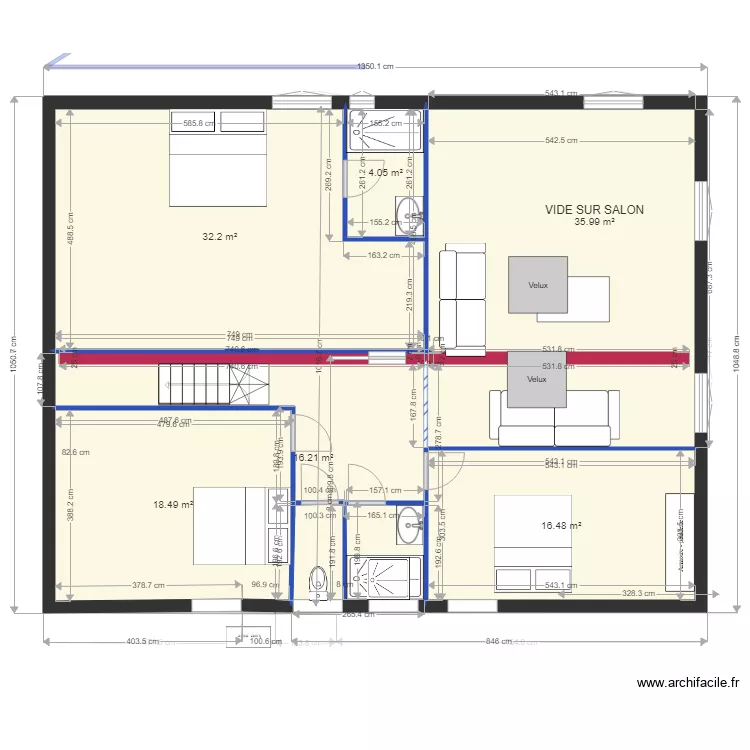 giettaz mezza  5. Plan de 23  et 503 m²