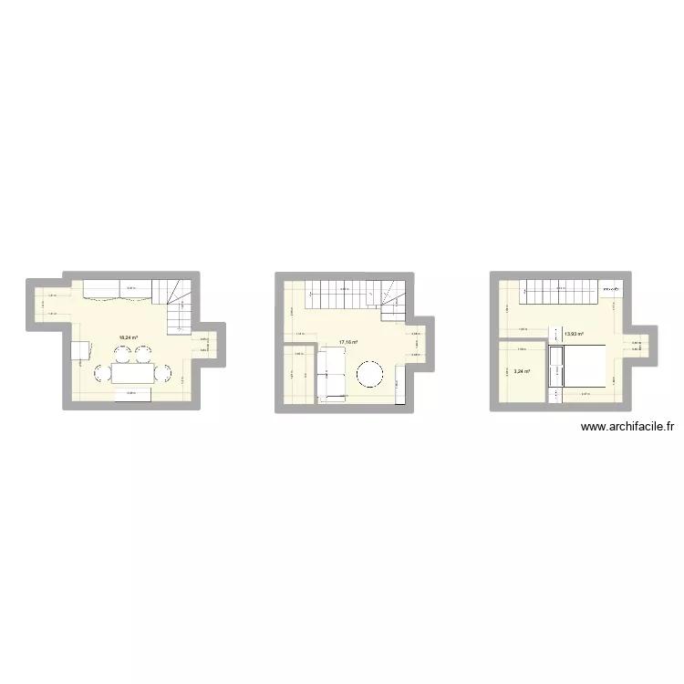 SYL - SJM - Meubles. Plan de 