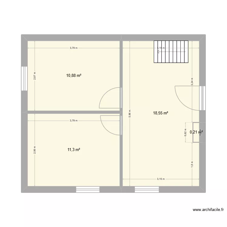 auteroche etage. Plan de 4 et 41 m² auteroche etage. Plan de 4 et 41 m²