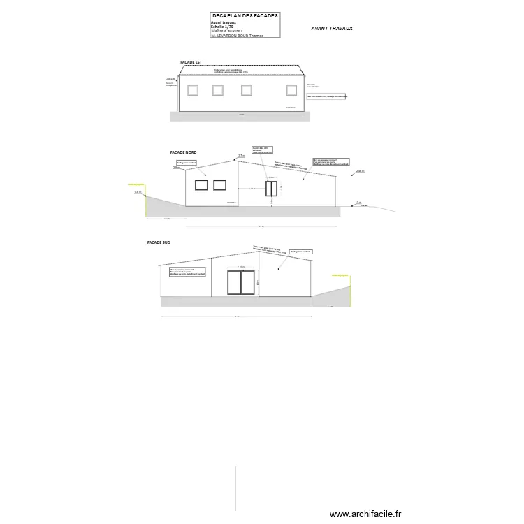 DPC3 PLAN EN COUPE OK OK APRES TRAVAUX 1 SDB EXTENSION. Plan de 