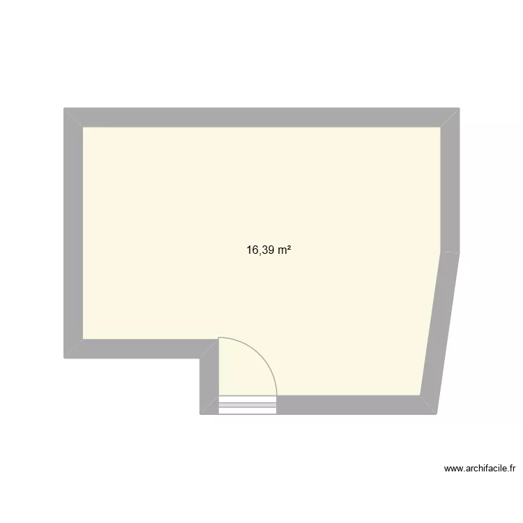 udaf. Plan de 1  et 16 m²