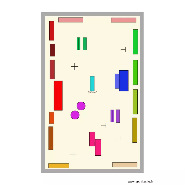 paln. Plan de 1 et 75 m² paln. Plan de 1 et 75 m²