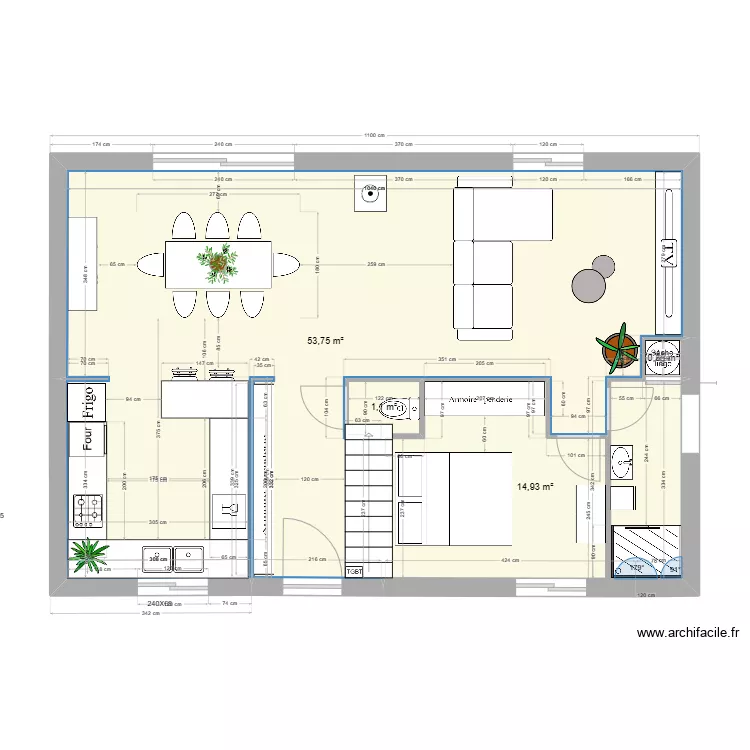 MAISON FRANCIS. Plan de 