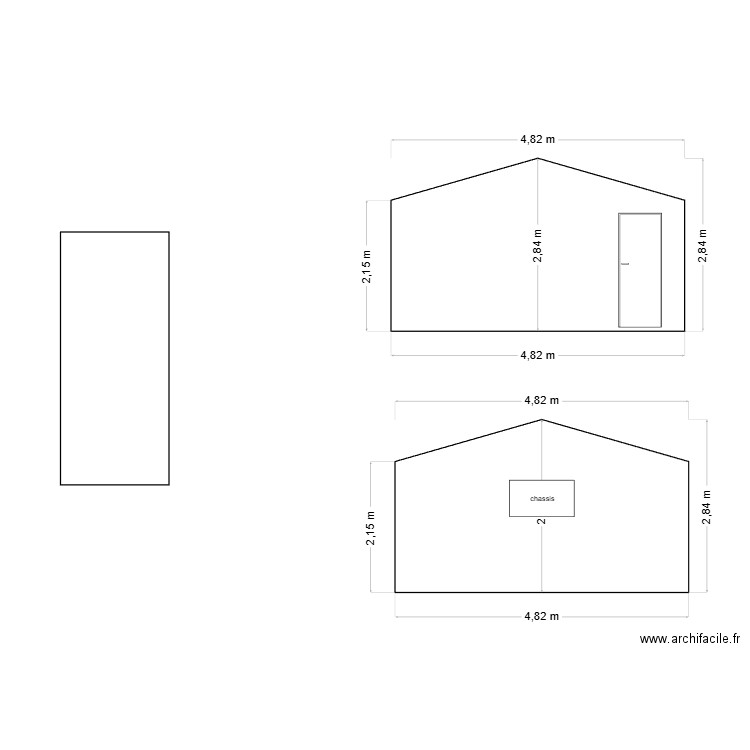 face avant. Plan de 0 pièce et 0 m2