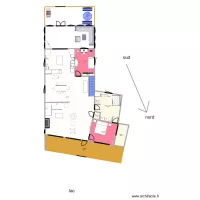 maison emprise max 3 chambre+2 cuisine