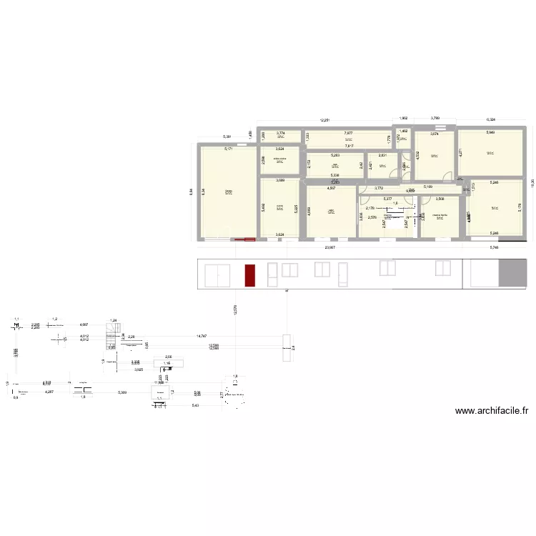 plan la galli&egrave;re. Plan de 