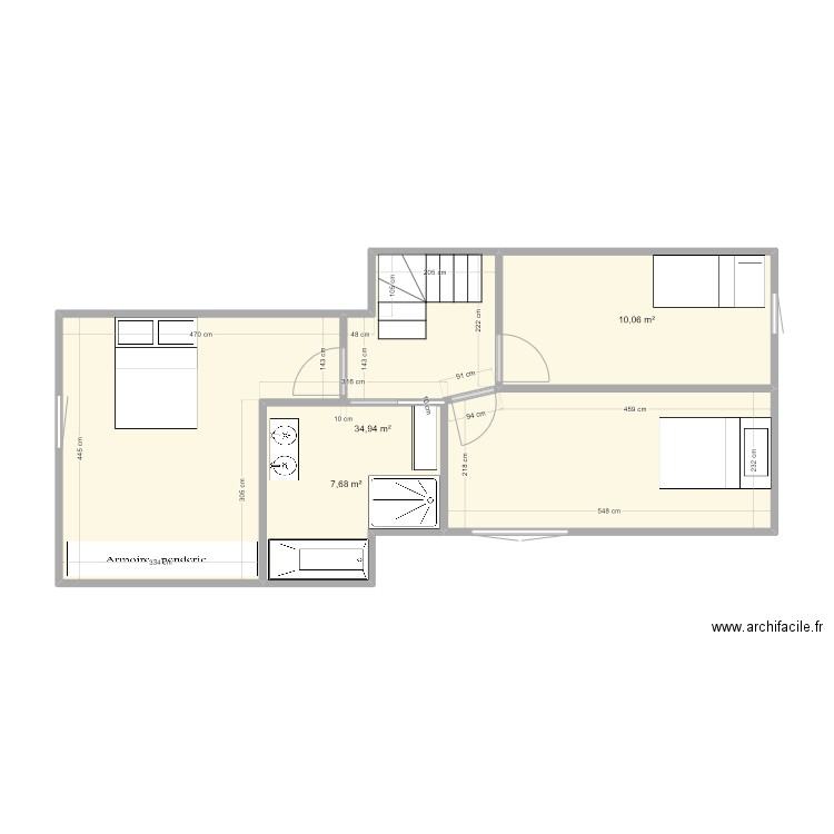 haut. Plan de 0 pièce et 0 m2