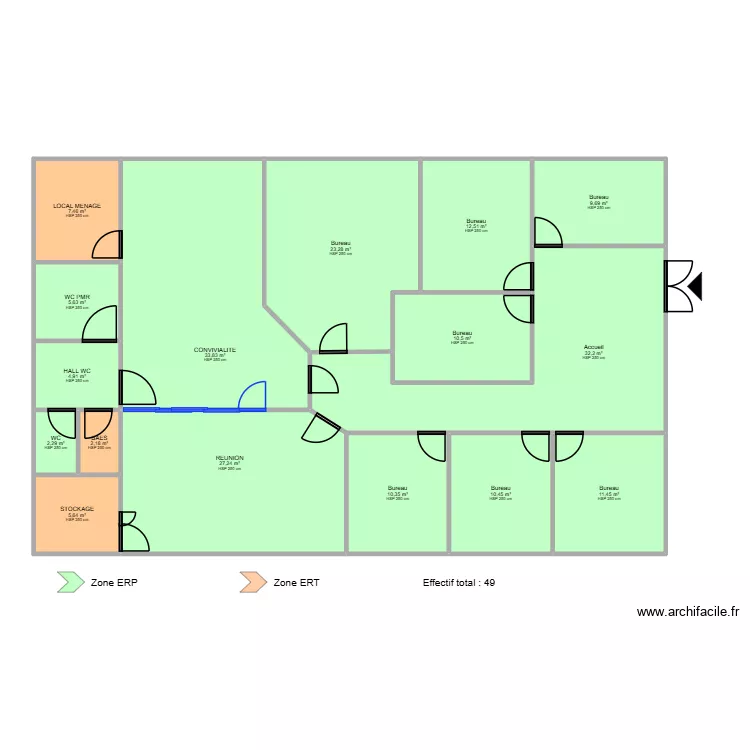 ALBI LESCURE - ERP. Plan de 16 et 210 m² ALBI LESCURE - ERP. Plan de 16 et 210 m²