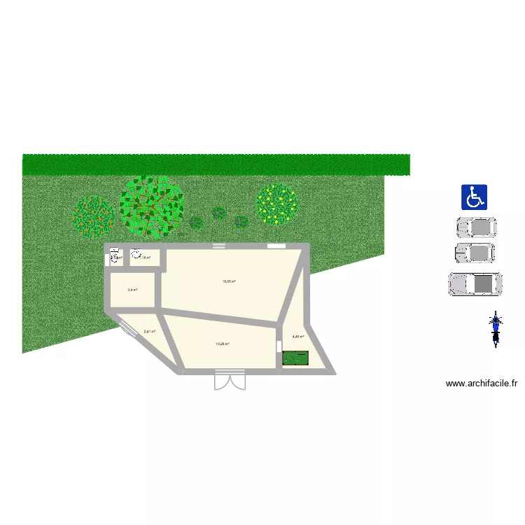 ayb. Plan de 7  et 40 m²