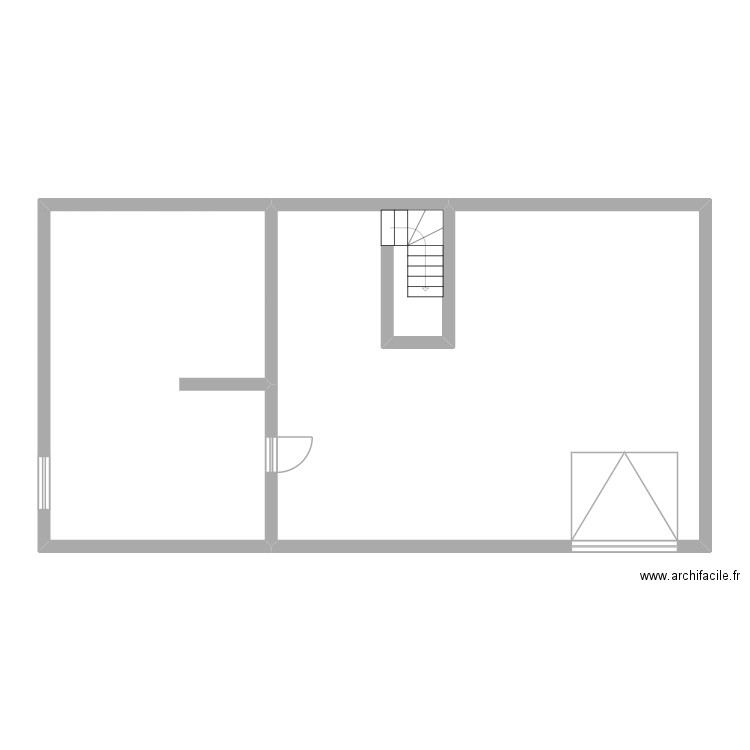 FILLON. Plan de 2 pièces et 106 m2