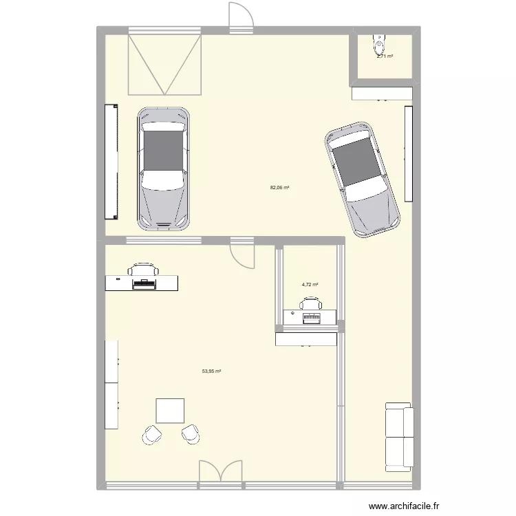 Plan dipzone. Plan de 4  et 143 m²