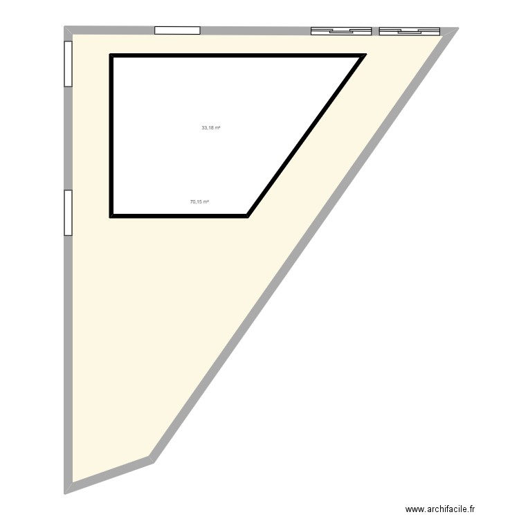 TANA. Plan de 2 pièces et 139 m2