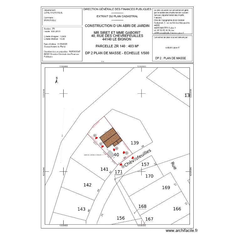 DP 2 SIRET v2. Plan de 