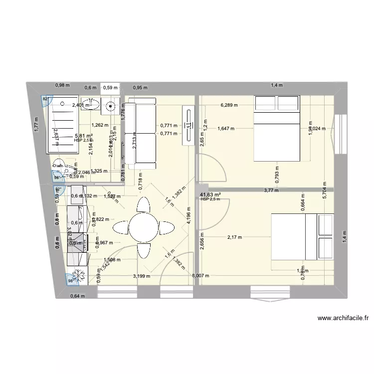 80 VERDUN 8 X 5,6. Plan de 