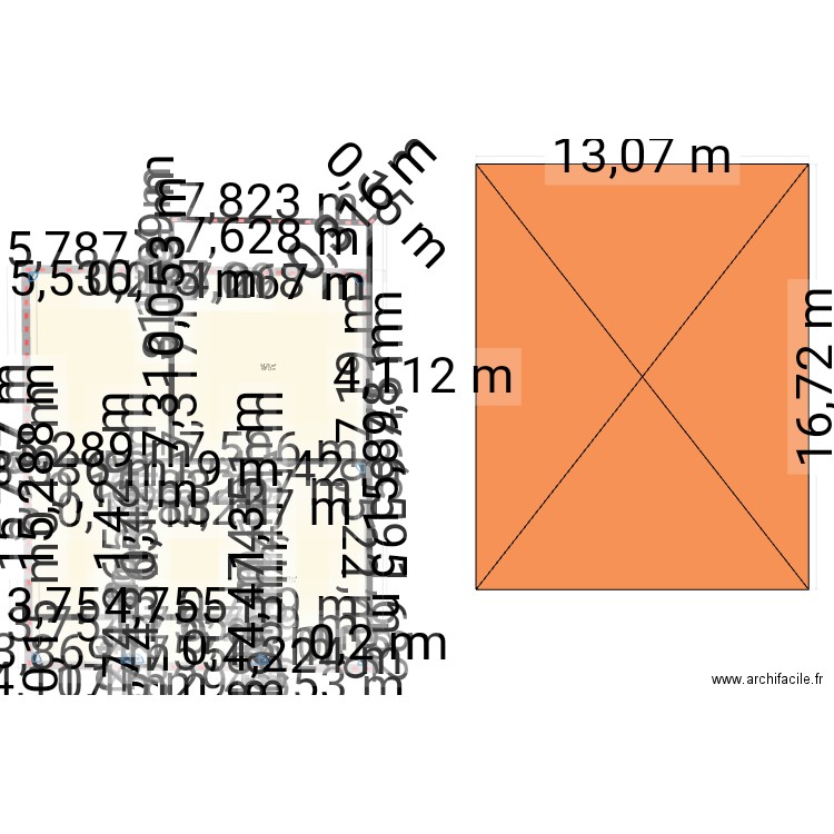 Georges. Plan de 3 pièces et 194 m2