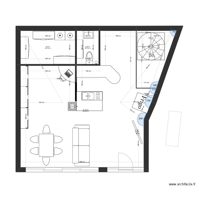 chastagner 2. Plan de 24 pièces et 226 m2