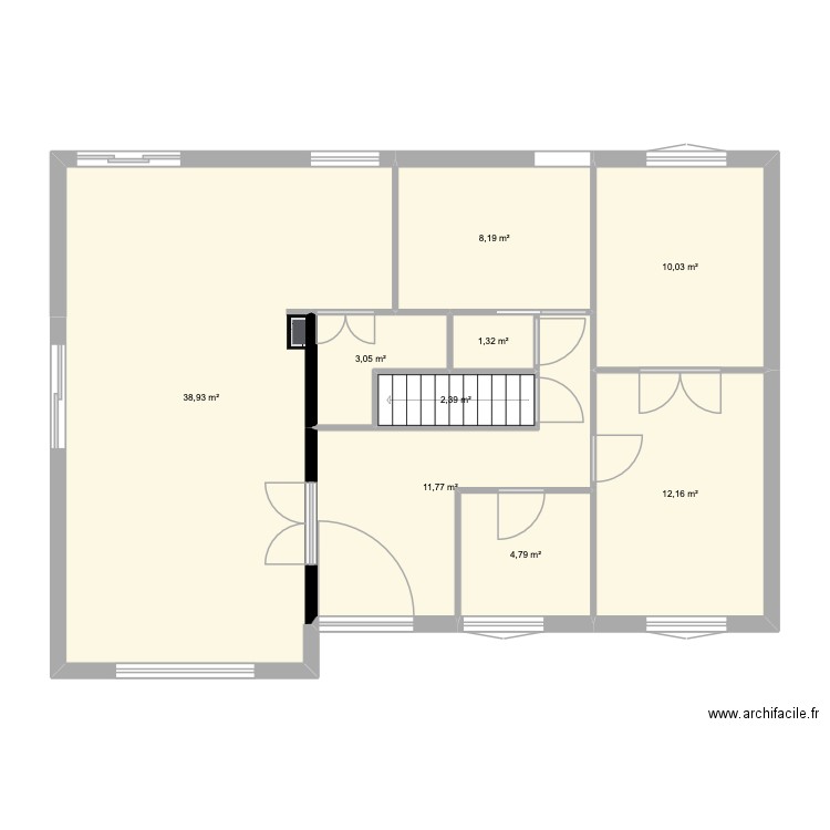 plan reno eleu. Plan de 9 pièces et 93 m2