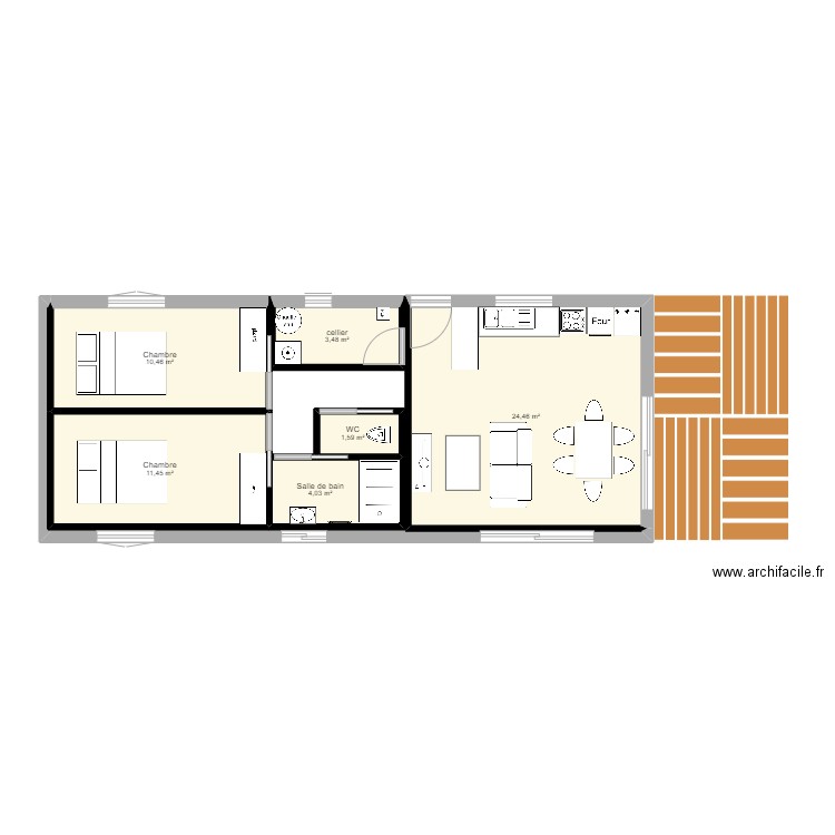 maison. Plan de 0 pièce et 0 m2