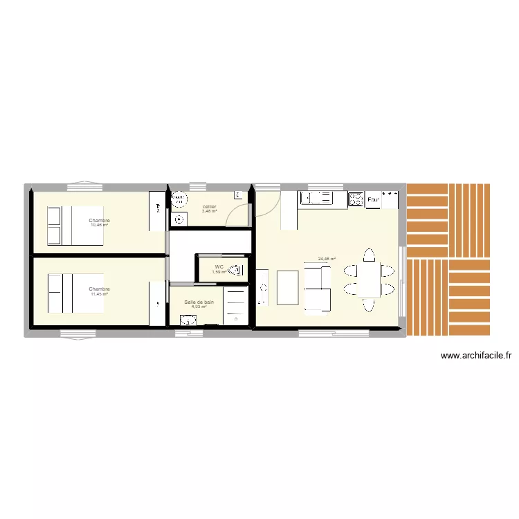 maison. Plan de 