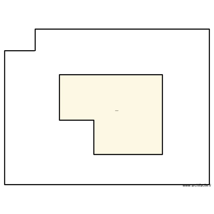 Plan de masse. Plan de 1 pièce et 323 m2