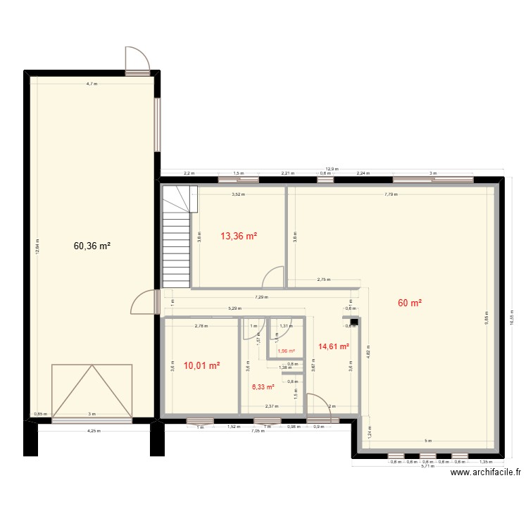 New Maison 3 PLAN CLOISON RDC. Plan de 19 pièces et 548 m2