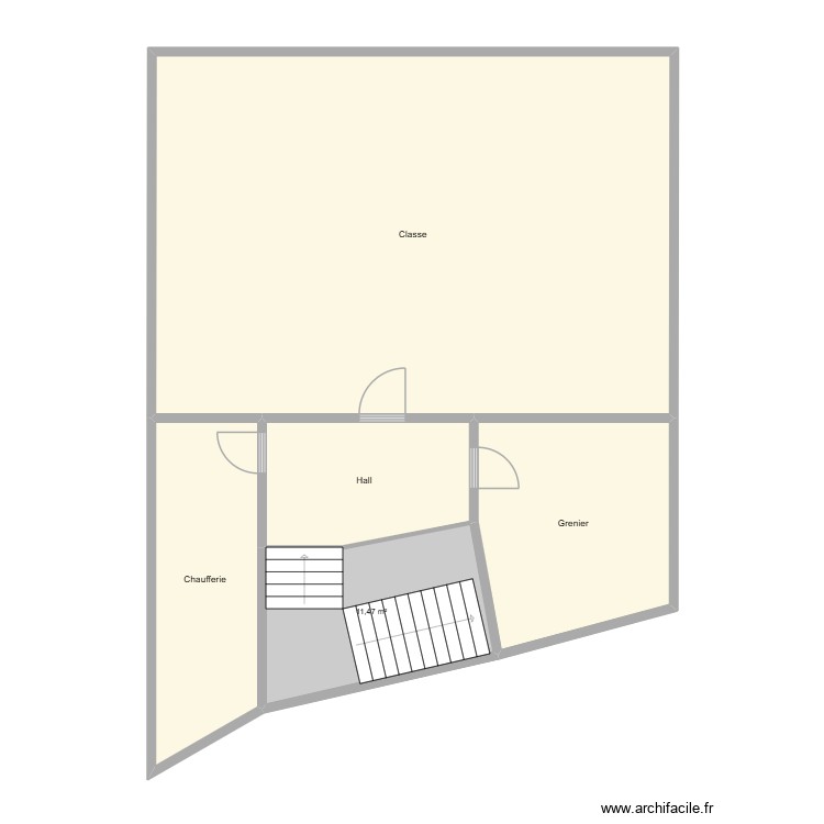 ISJB-Maternelle-2&egrave;me &eacute;tage. Plan de 0 pièce et 0 m2