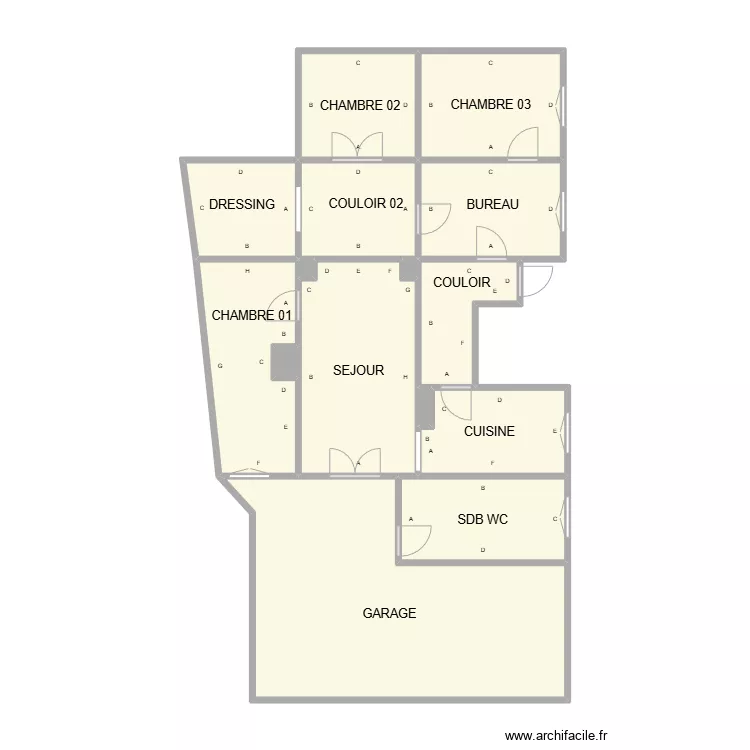 PLAN CONGENIES RDC APPART 01 PLB. Plan de 