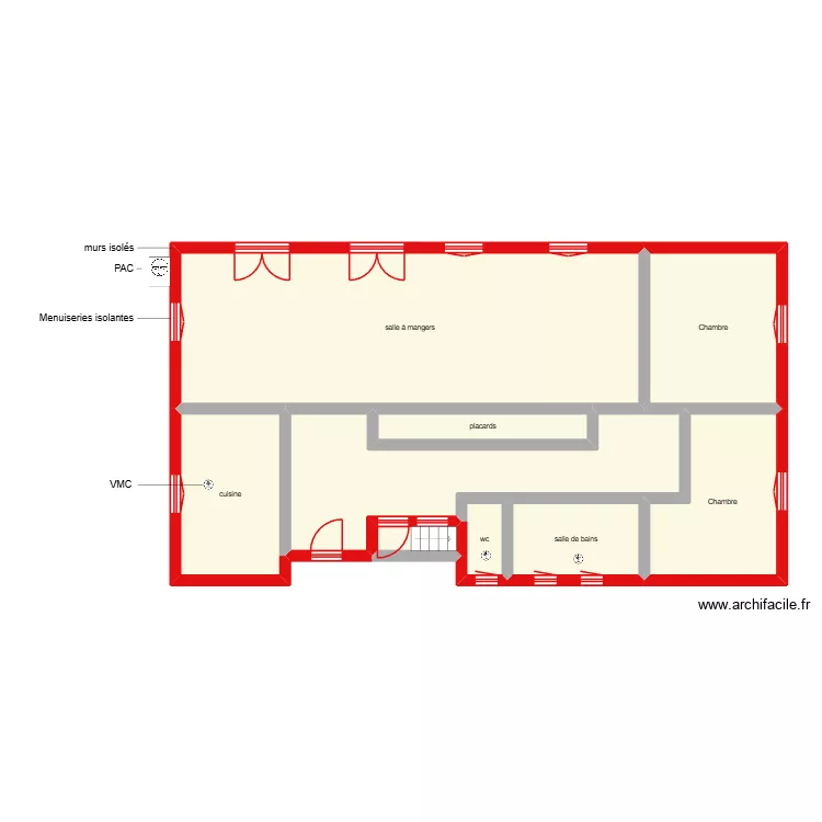 ROQUECAVE Gacien &eacute;tape 1. Plan de 9  et 110 m²