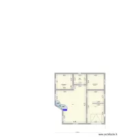 Plan finalis&eacute; vierge entr&eacute;e sud avec dressing