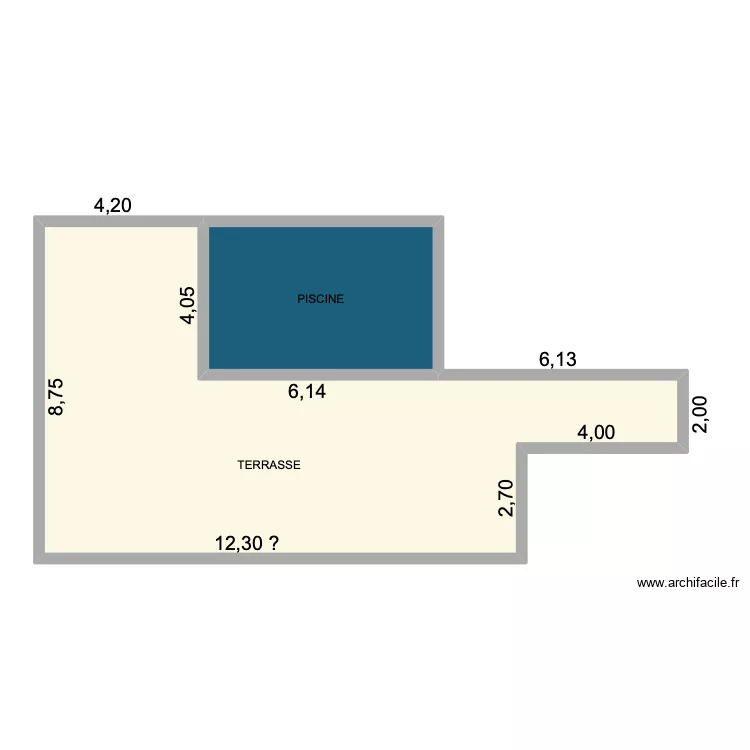 terrasse Moncale. Plan de 2 Pièces et 97 m² terrasse Moncale. Plan de 2 Pièces et 97 m²