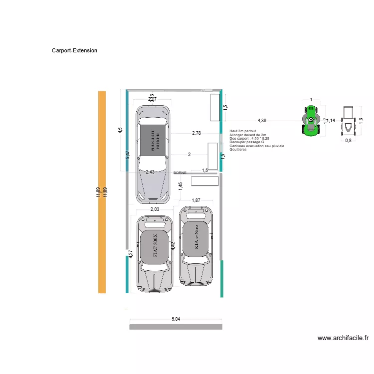 Carport-extension3. Plan de 