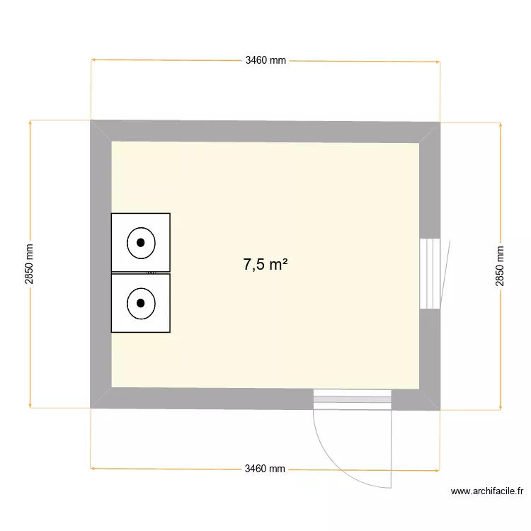 cellier. Plan de 