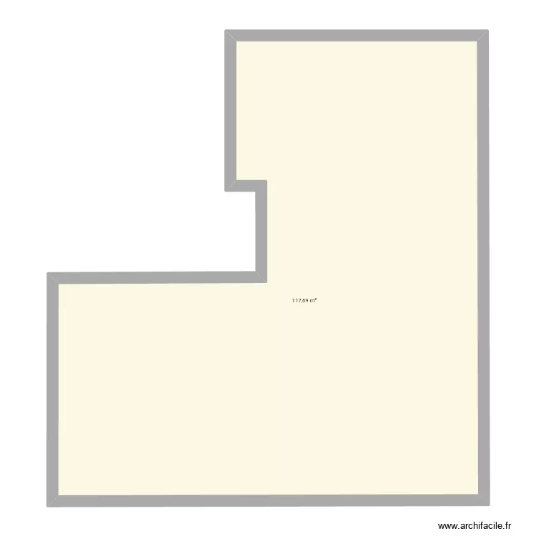Plan surface. Plan de 1  et 118 m²