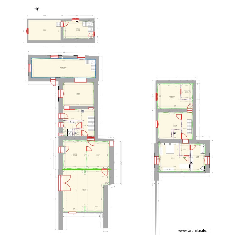 MAISON RANCHAL PLAN 01 06 2025. Plan de 29 pièces et 374 m2