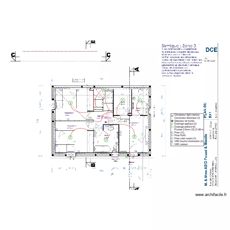 IMPLANT ABID ETAGE. Plan de 
