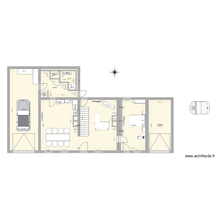 thf. Plan de 0 pièce et 0 m2