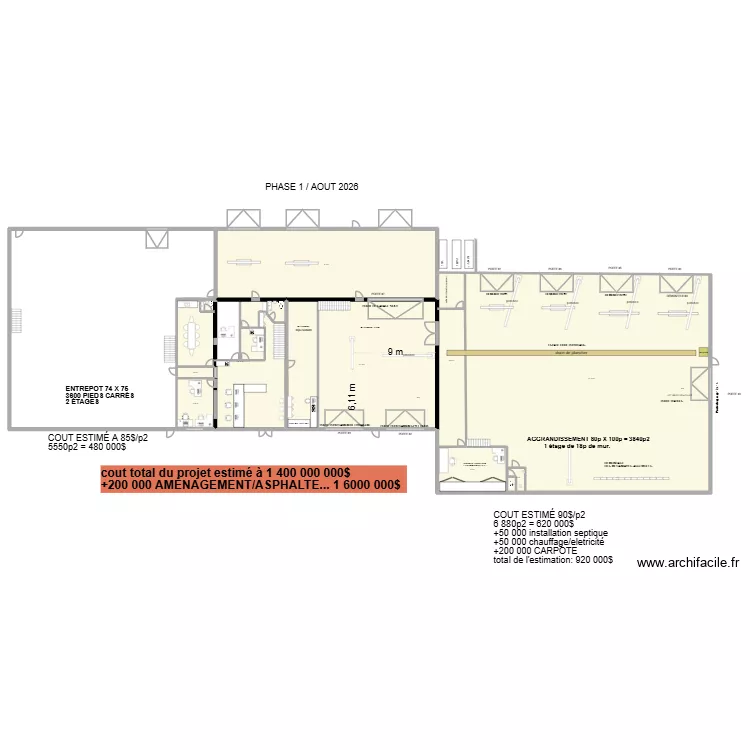Recyc.Pellerin 2.0.0.ee. Plan de 10 Pièces et 1290 m²