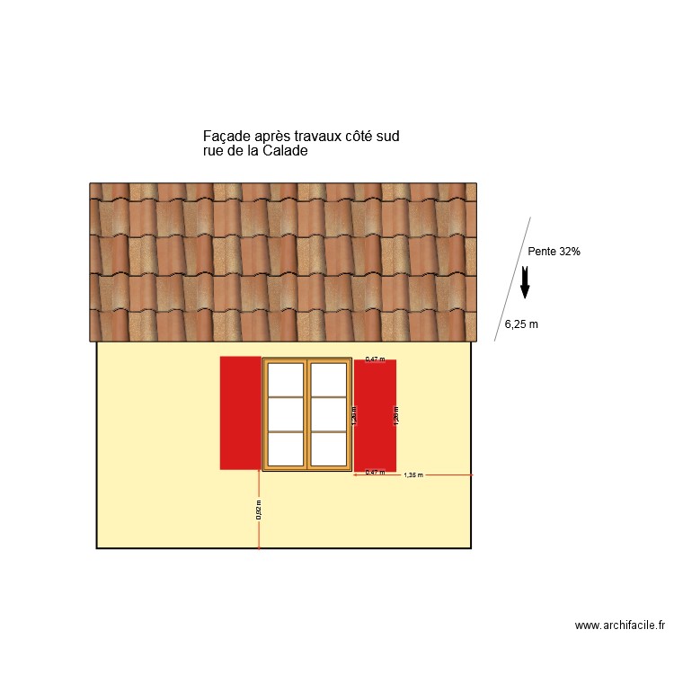 face calade Auriane. Plan de 0 pièce et 0 m2