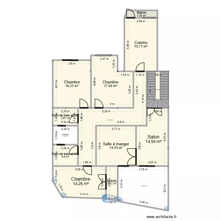 yassine_home. Plan de 15  et 157 m²
