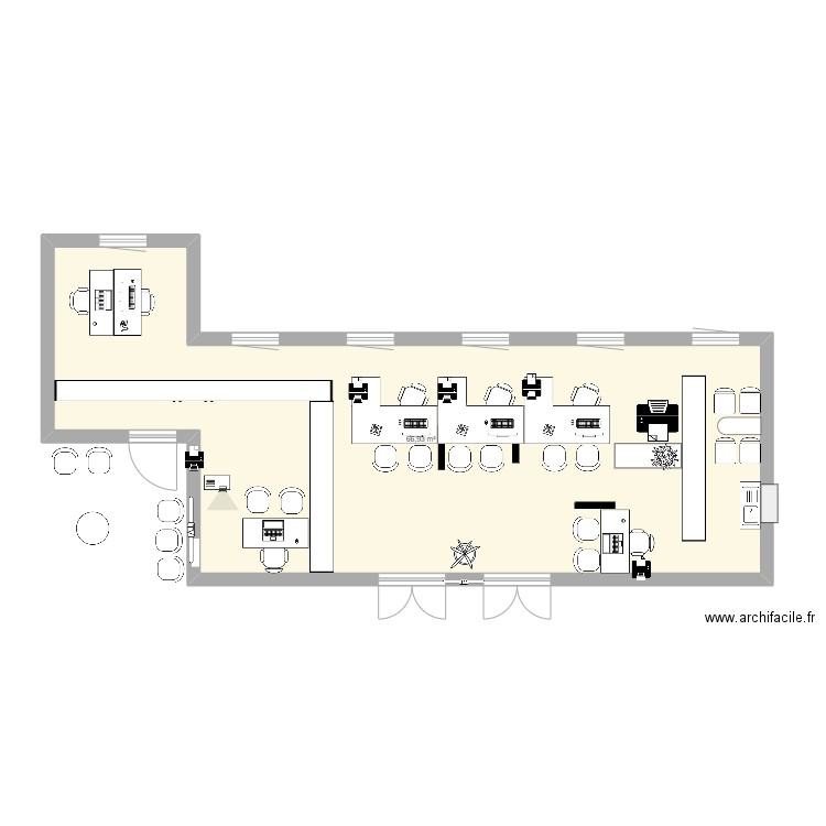 Bureau. Plan de 0 pièce et 0 m2