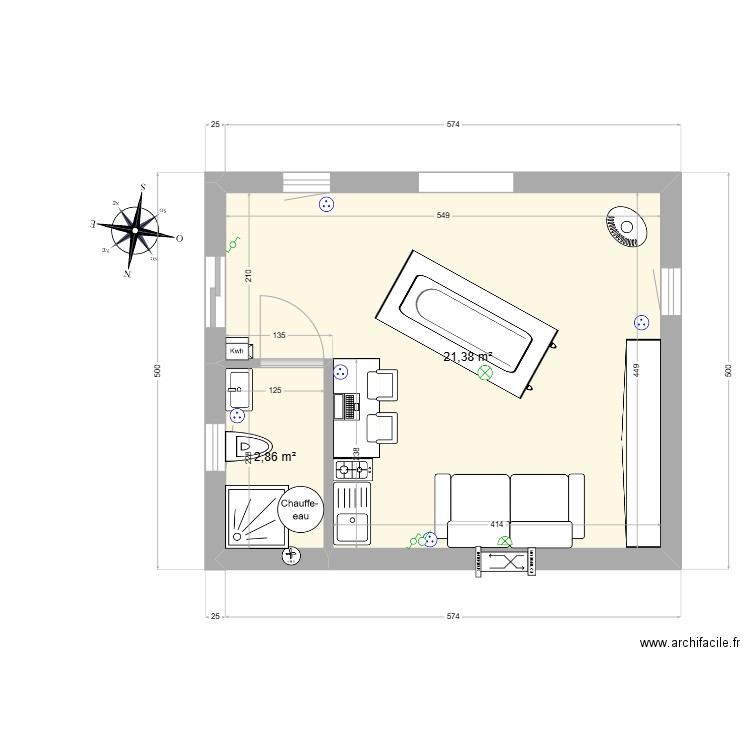 GuestHouse_v1. Plan de 0 pièce et 0 m2