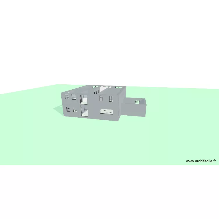 maison chambre +mezza. Plan de 