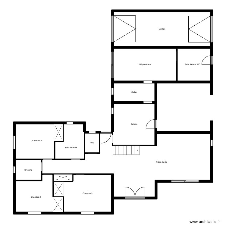 BONNEFOY - Maison. Plan de 12 pièces et 178 m2