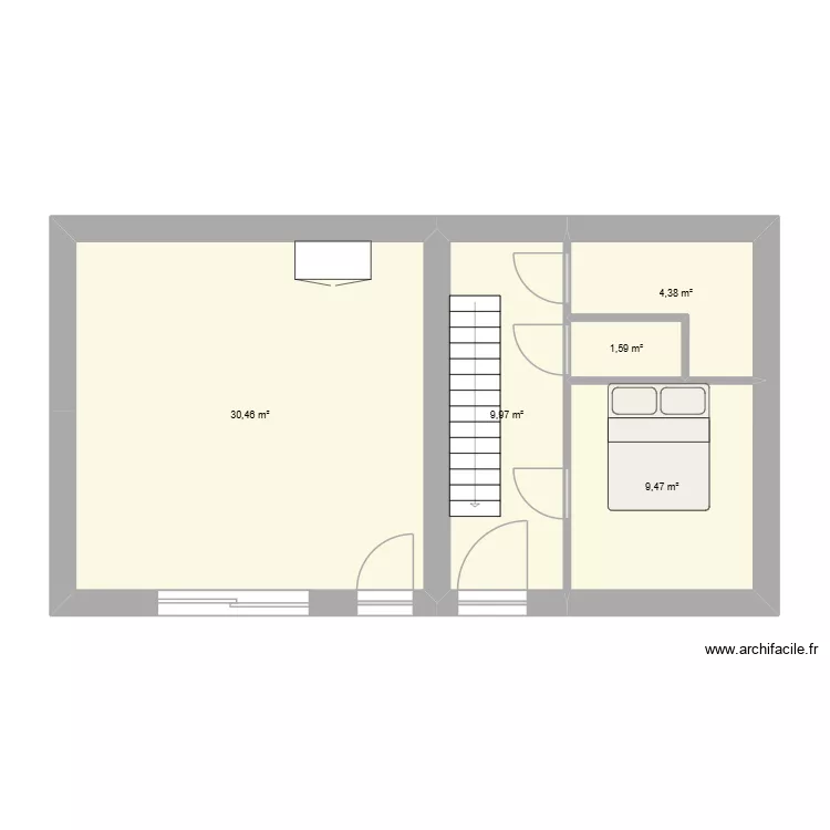 maison morieux. Plan de 5 Pièces et 56 m² maison morieux. Plan de 5 Pièces et 56 m²