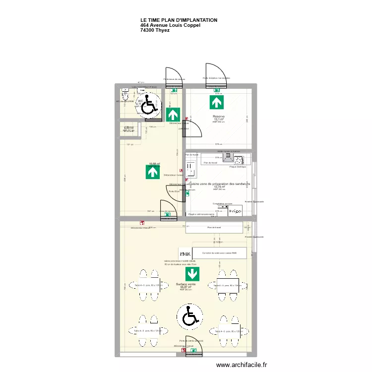 Le Time plan d'implantation 2. Plan de 