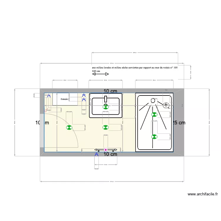 MJ SDD 3&egrave;me &eacute;tage. Plan de 